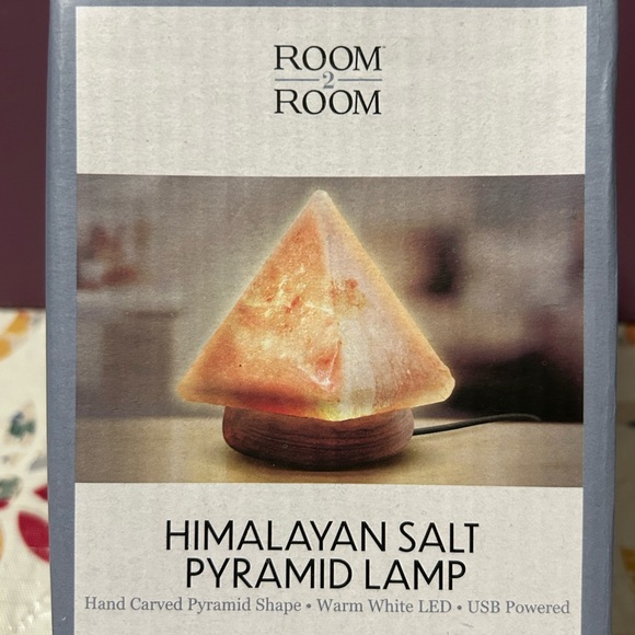 Himalayan Salt Pyramid Lamp from Room 2 Room - Picture 2 of 6